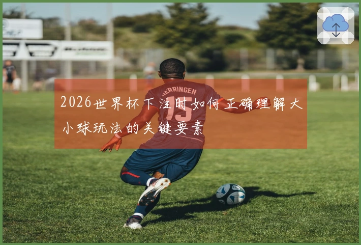 2026世界杯下注时如何正确理解大小球玩法的关键要素